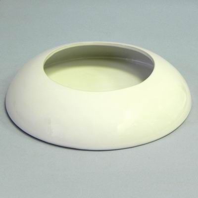 Miska keramika 25x25x6cm bílá