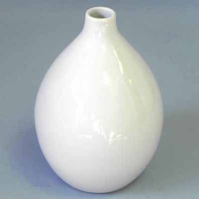 Váza keramika 15x15V21cm bílá