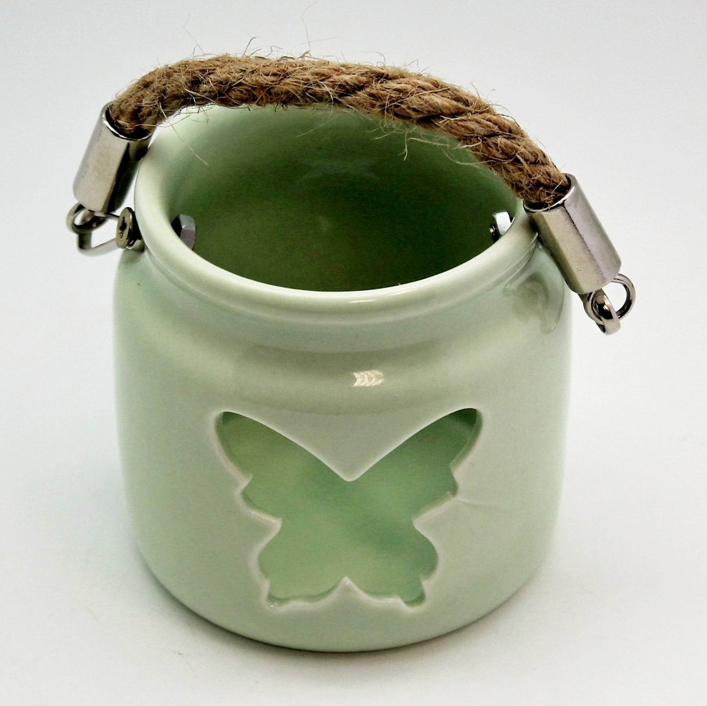 Lucerna keramika zelená