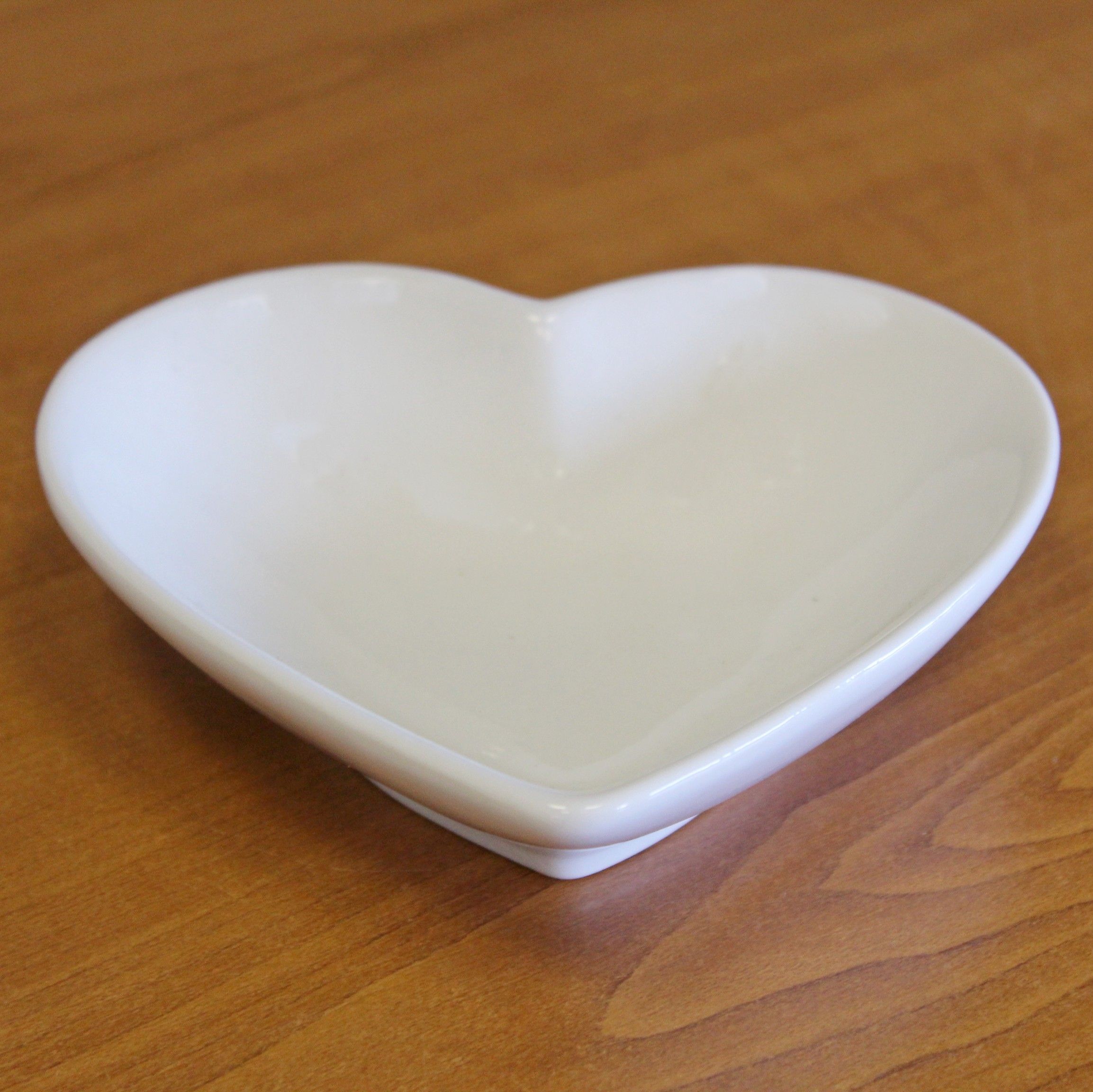 Srdce porcelán 14,5x13cm bílá