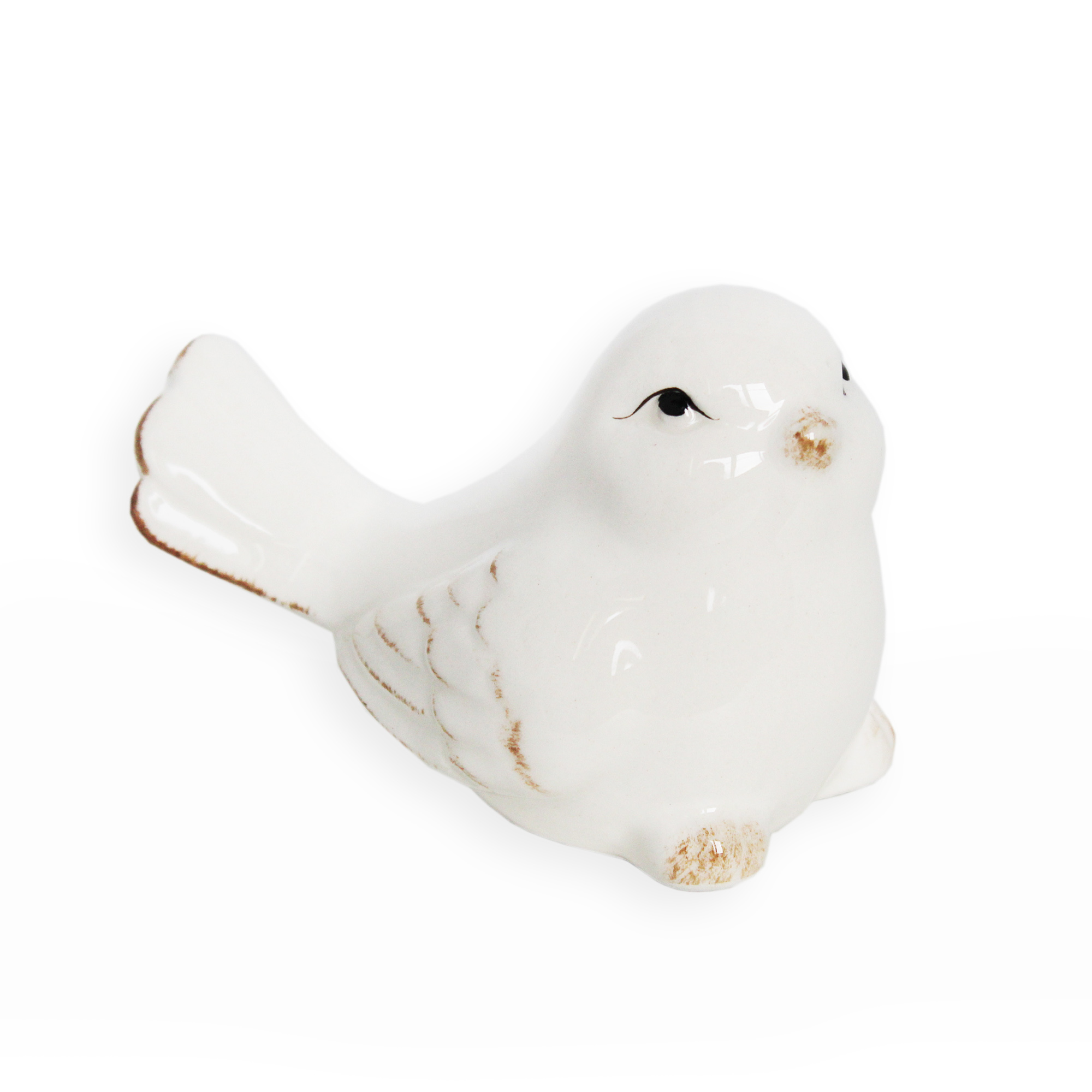 Ptáček porcelán 5,6cm bílá